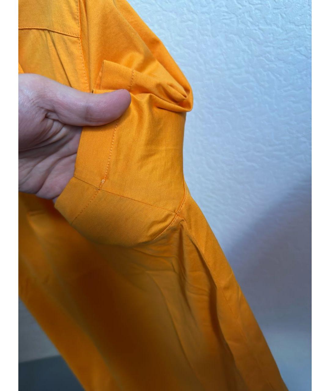 BILLIONAIRE Оранжевое хлопковое поло с коротким рукавом, фото 6