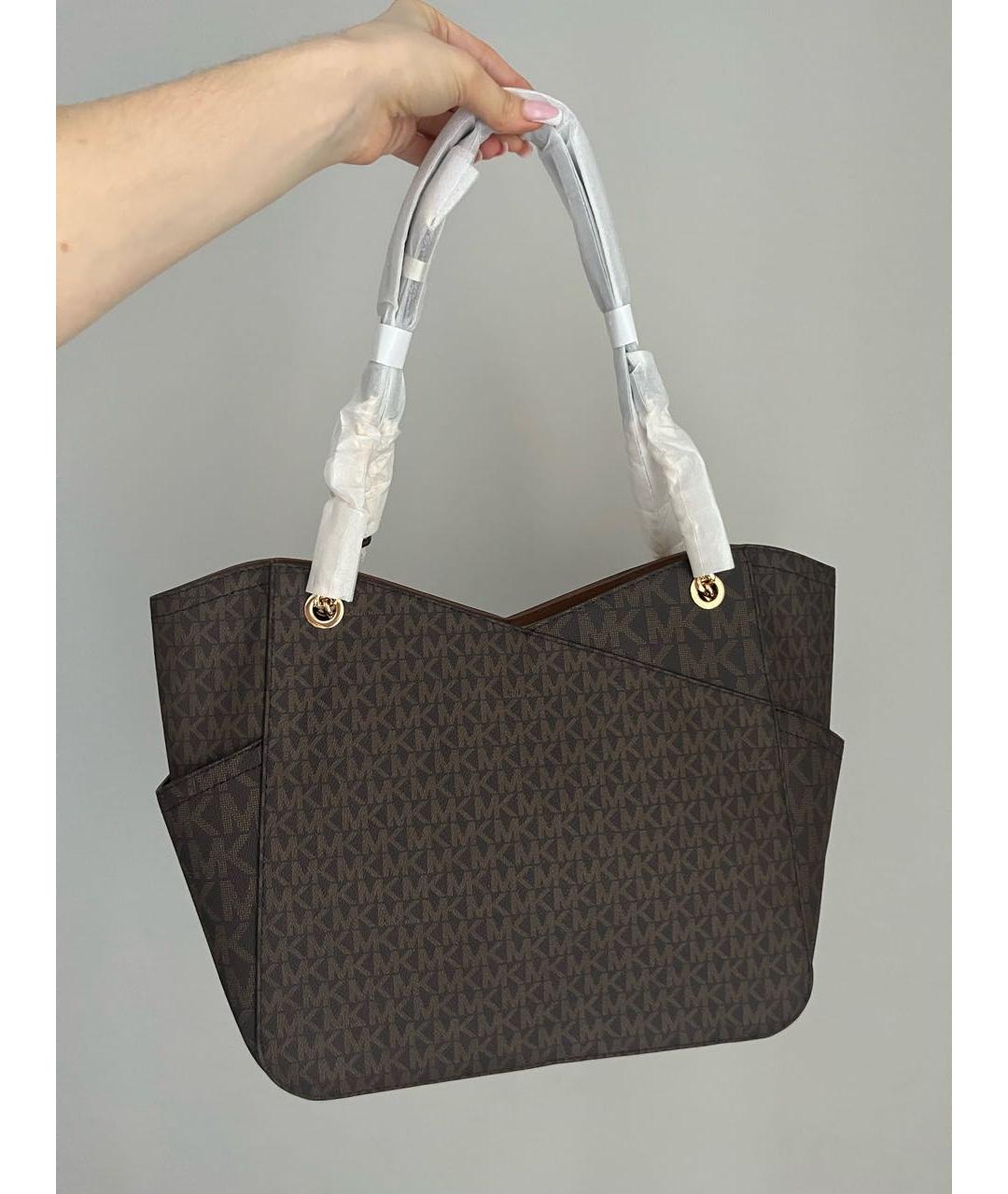 MICHAEL KORS Коричневая сумка тоут, фото 5