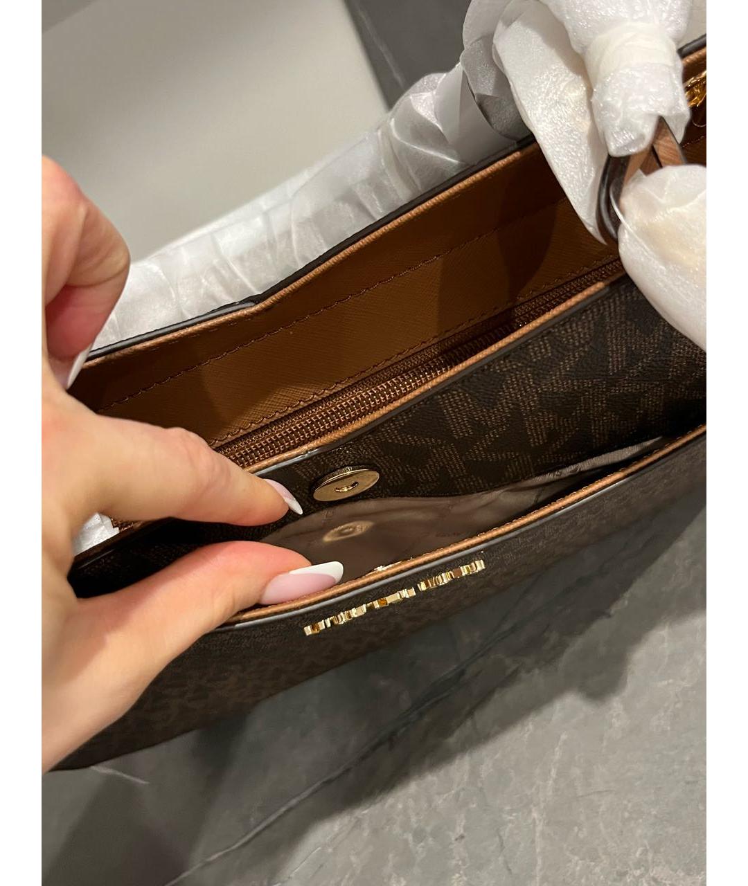 MICHAEL KORS Коричневая сумка тоут, фото 7