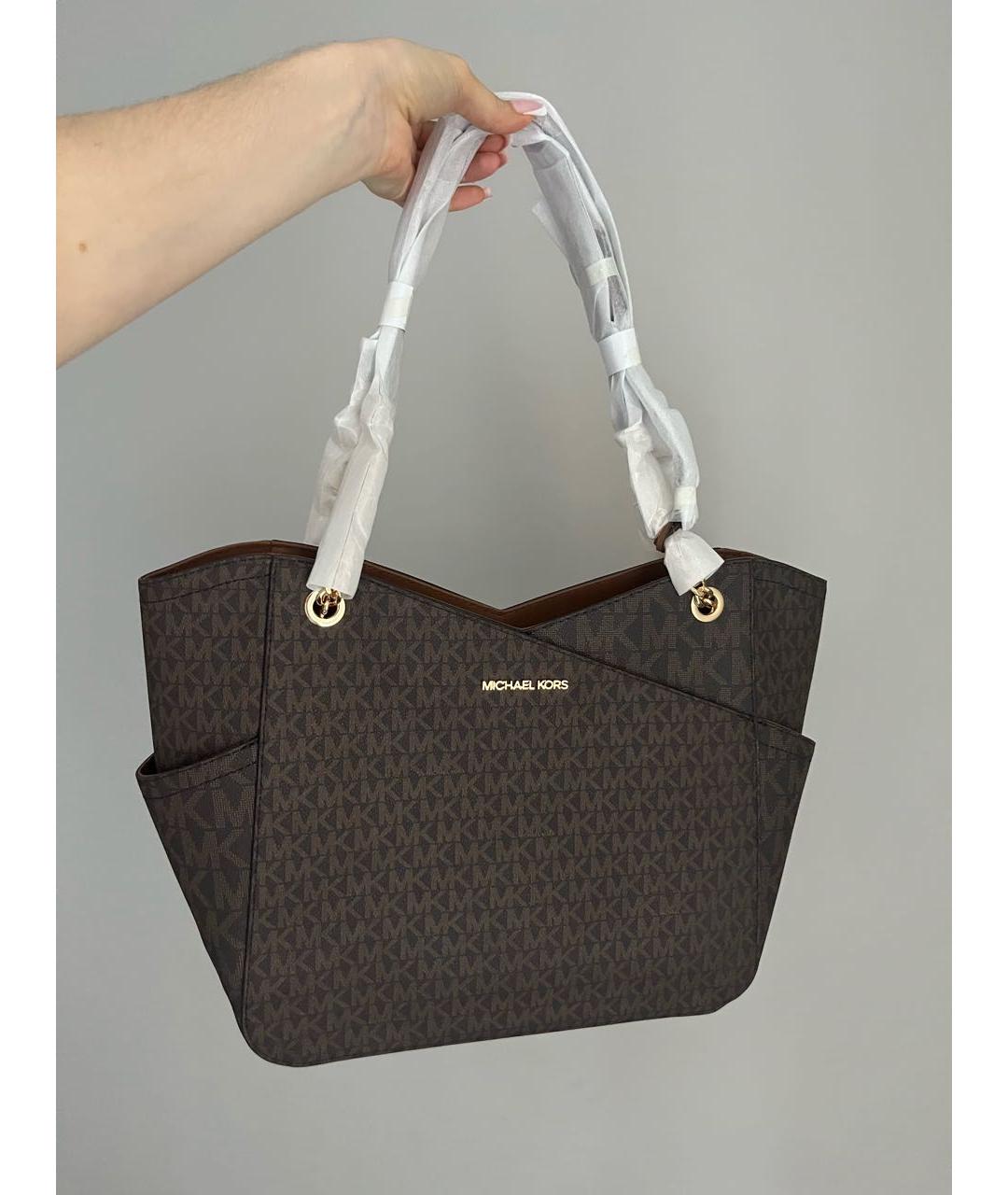 MICHAEL KORS Коричневая сумка тоут, фото 2
