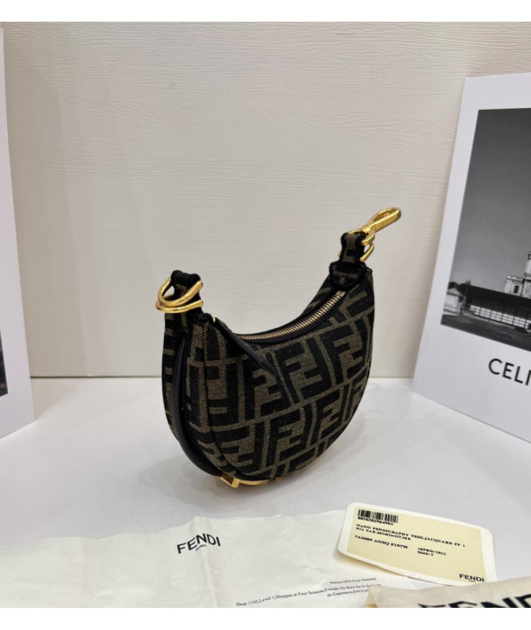 FENDI Черная сумка через плечо, фото 2