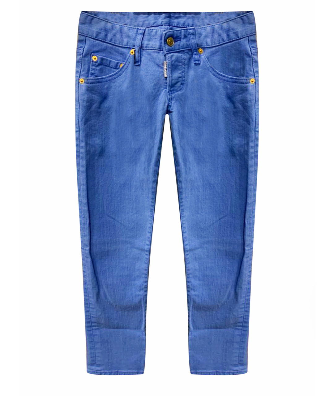 DSQUARED2 Синие хлопковые прямые джинсы, фото 1