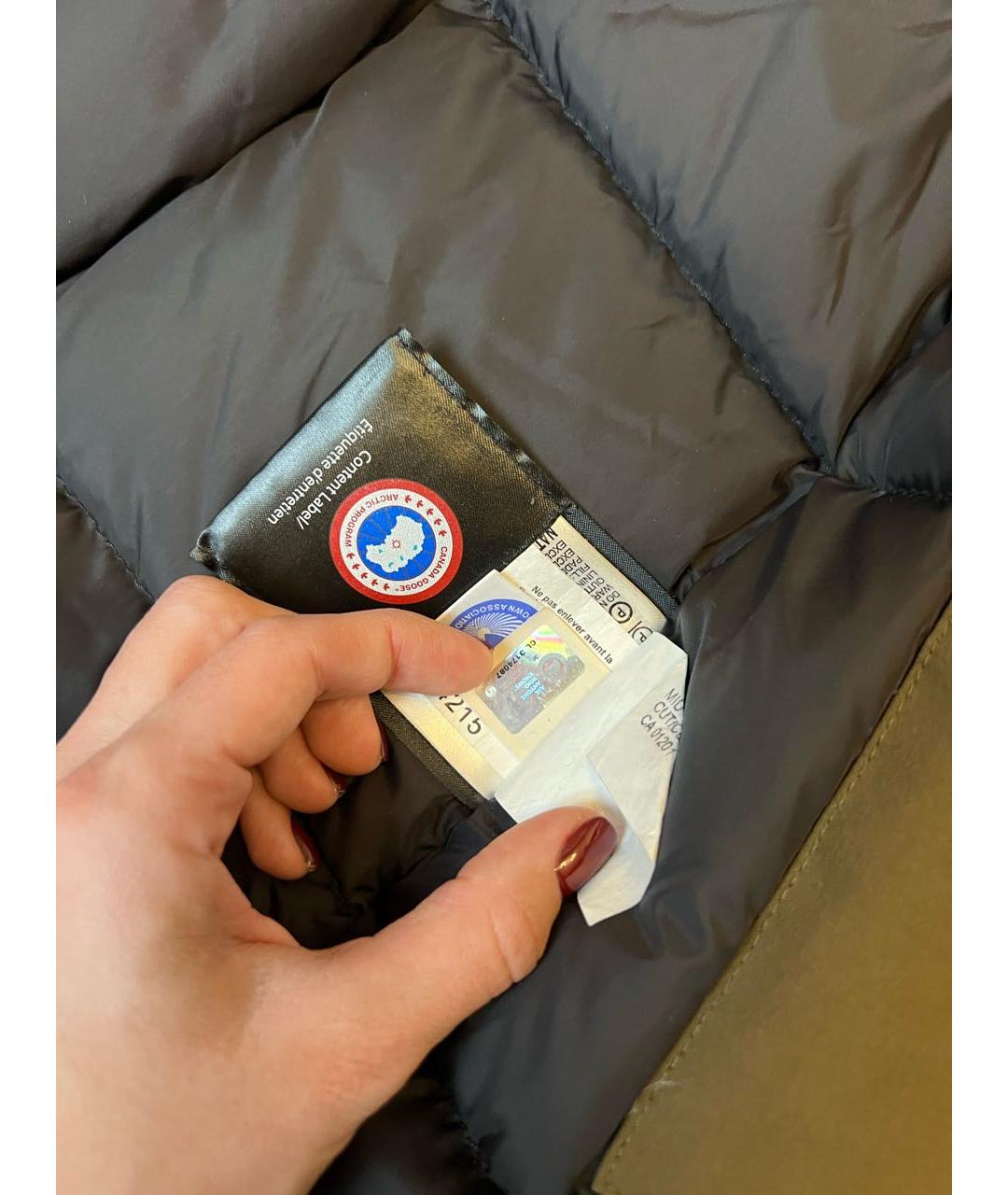 CANADA GOOSE Хаки хлопковая парка, фото 4