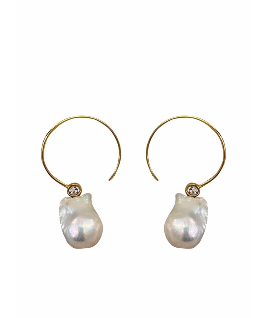 CELINE Золотые жемчужные серьги, фото 6