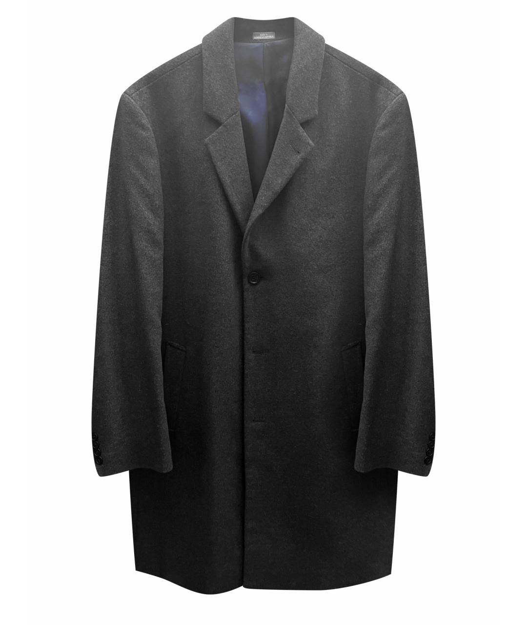 MICHAEL KORS Серое шерстяное пальто, фото 1