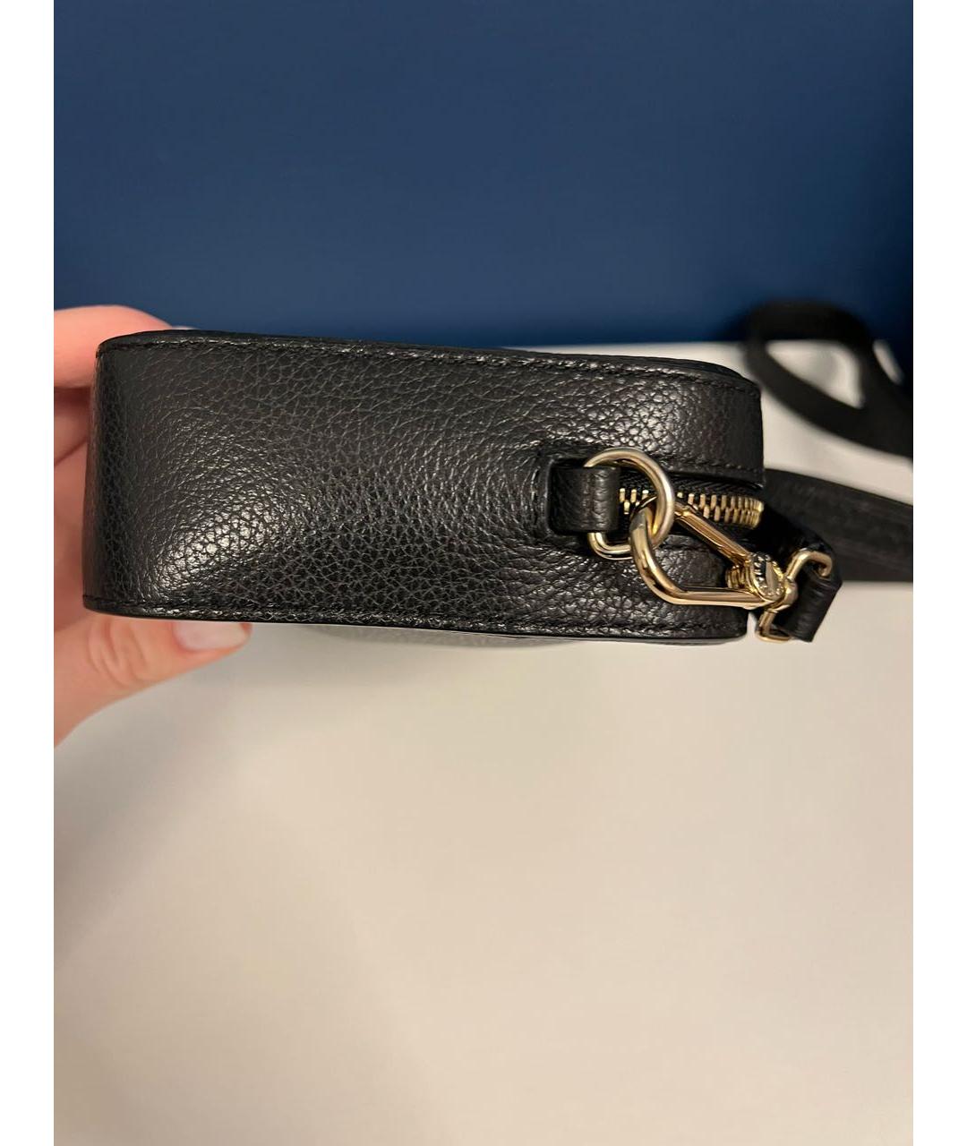 FURLA Черная кожаная сумка через плечо, фото 5