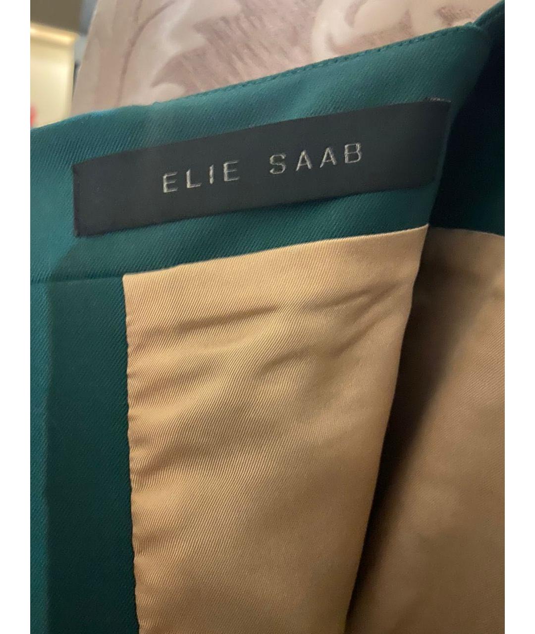 ELIE SAAB Зеленые вискозное коктейльное платье, фото 3