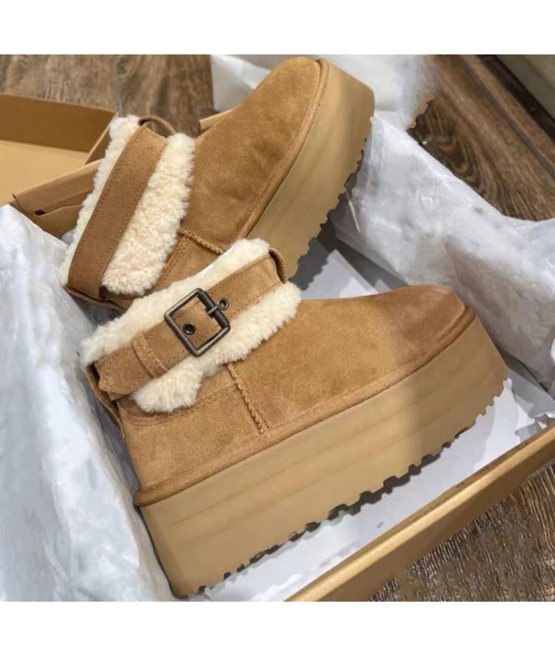 UGG AUSTRALIA Коричневые ботинки, фото 4