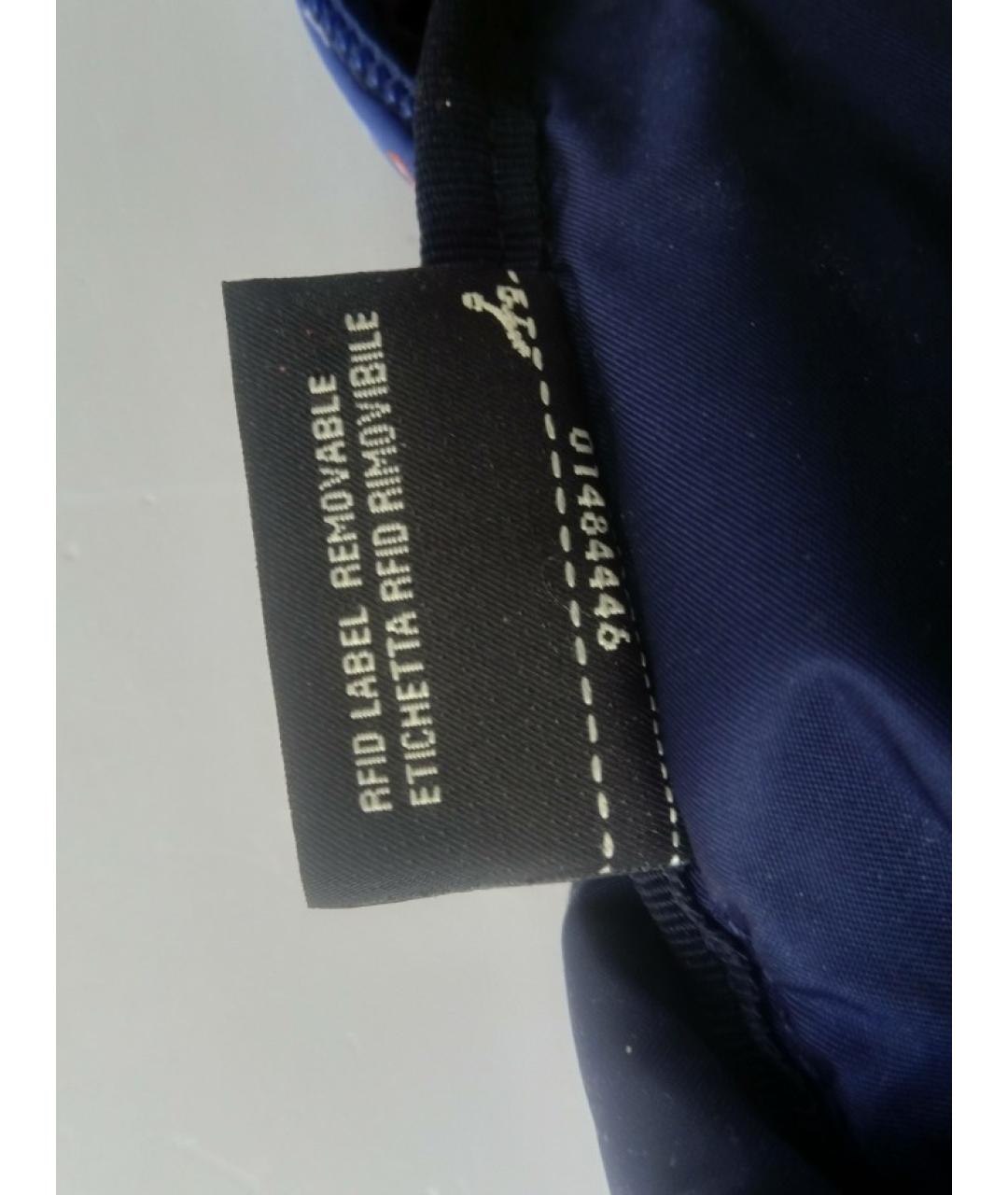 FENDI Темно-синий синтетический рюкзак, фото 9