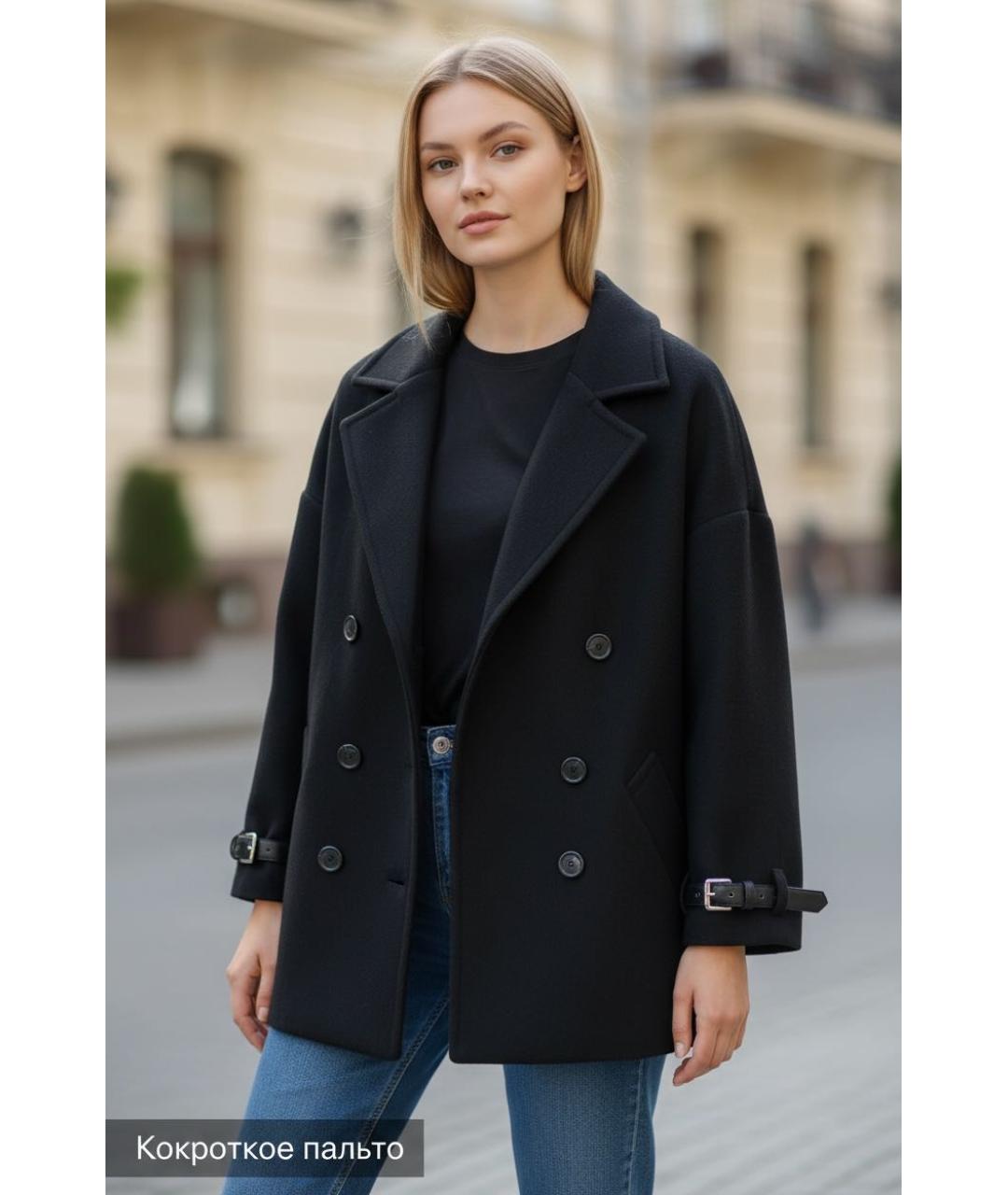 BARBARA BUI Черное ацетатное пальто, фото 8