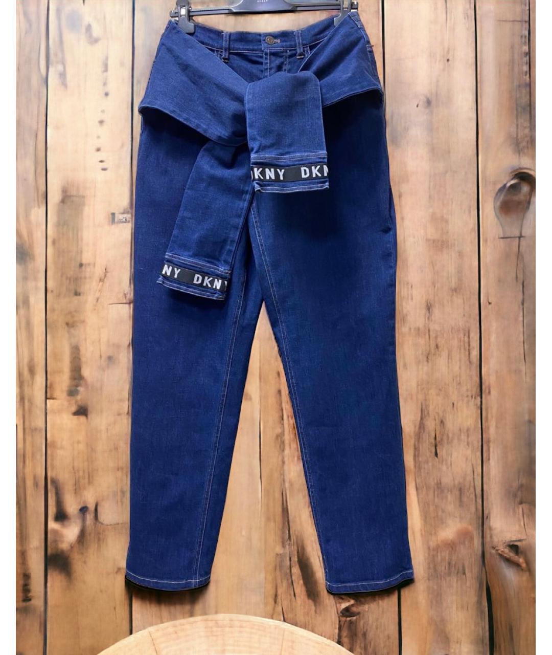DKNY Синие хлопковые прямые джинсы, фото 4