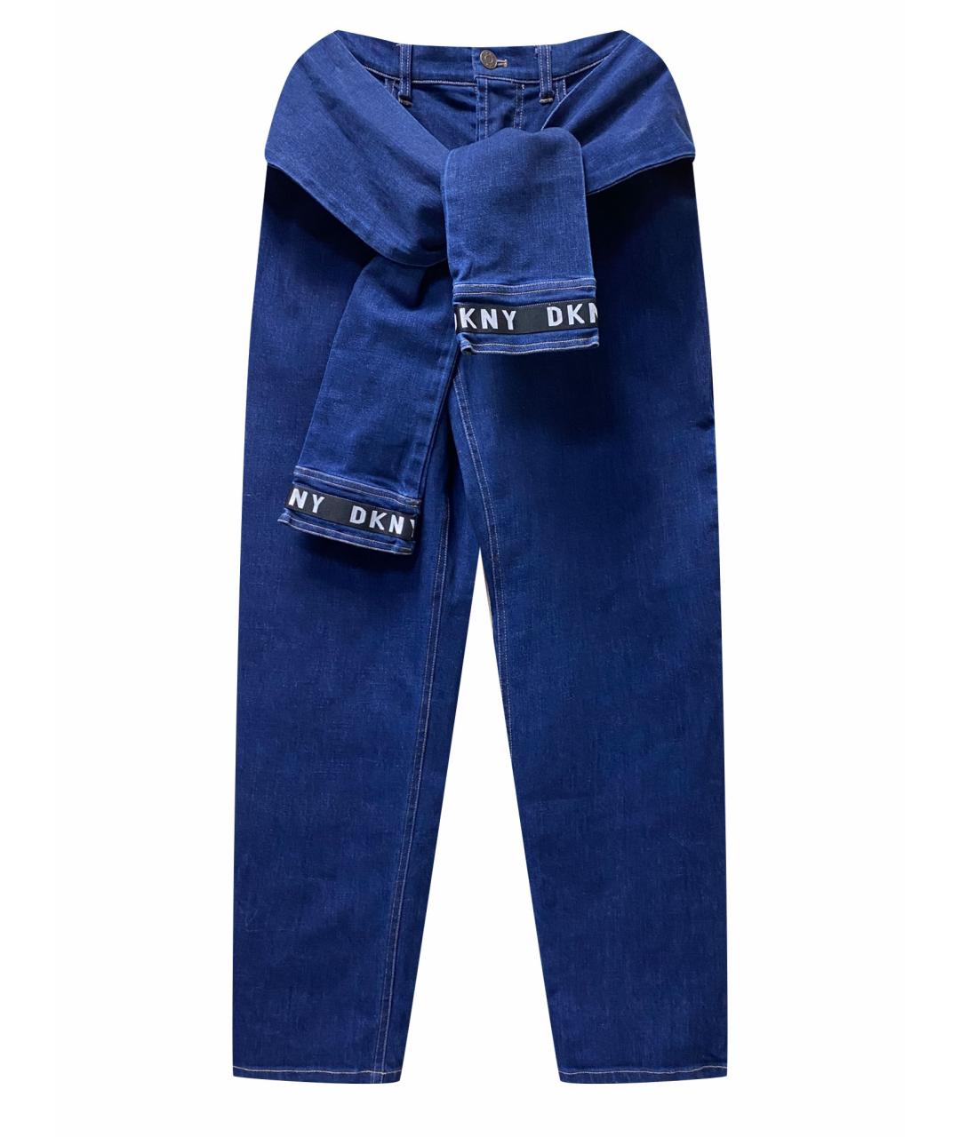 DKNY Синие хлопковые прямые джинсы, фото 1