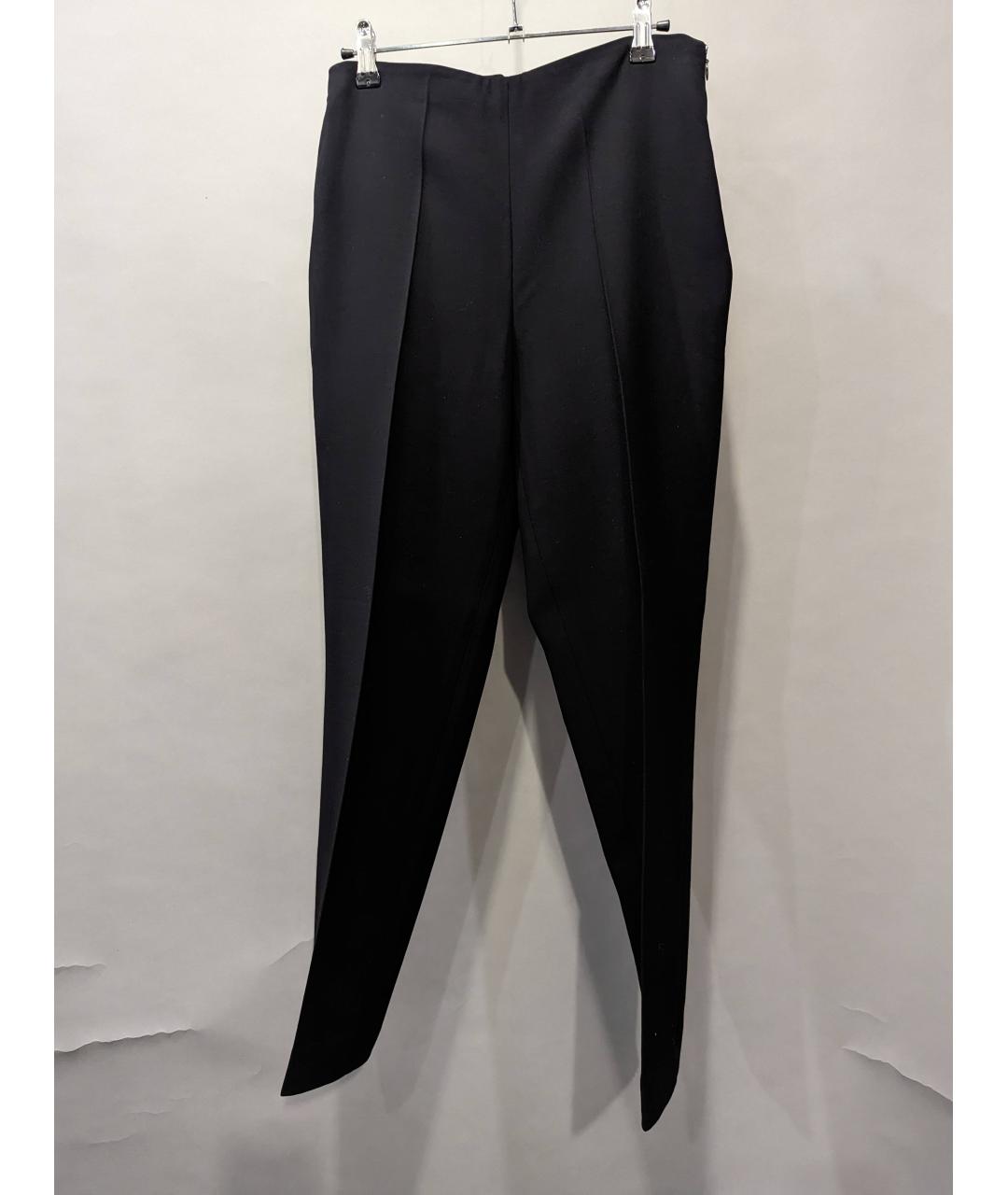 RALPH LAUREN PURPLE LABEL Черные шерстяные брюки узкие, фото 6