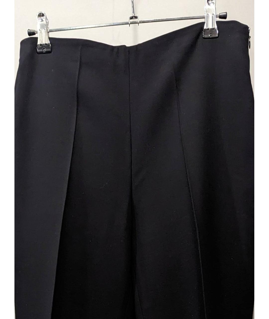 RALPH LAUREN PURPLE LABEL Черные шерстяные брюки узкие, фото 4
