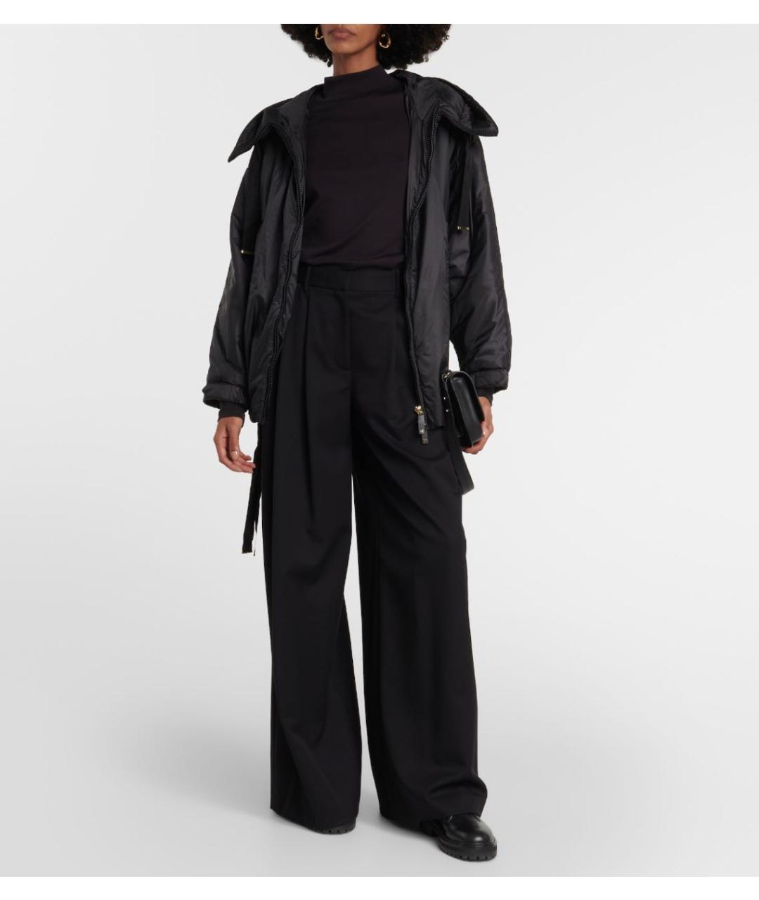 MAX MARA Черная полиэстеровая куртка, фото 2