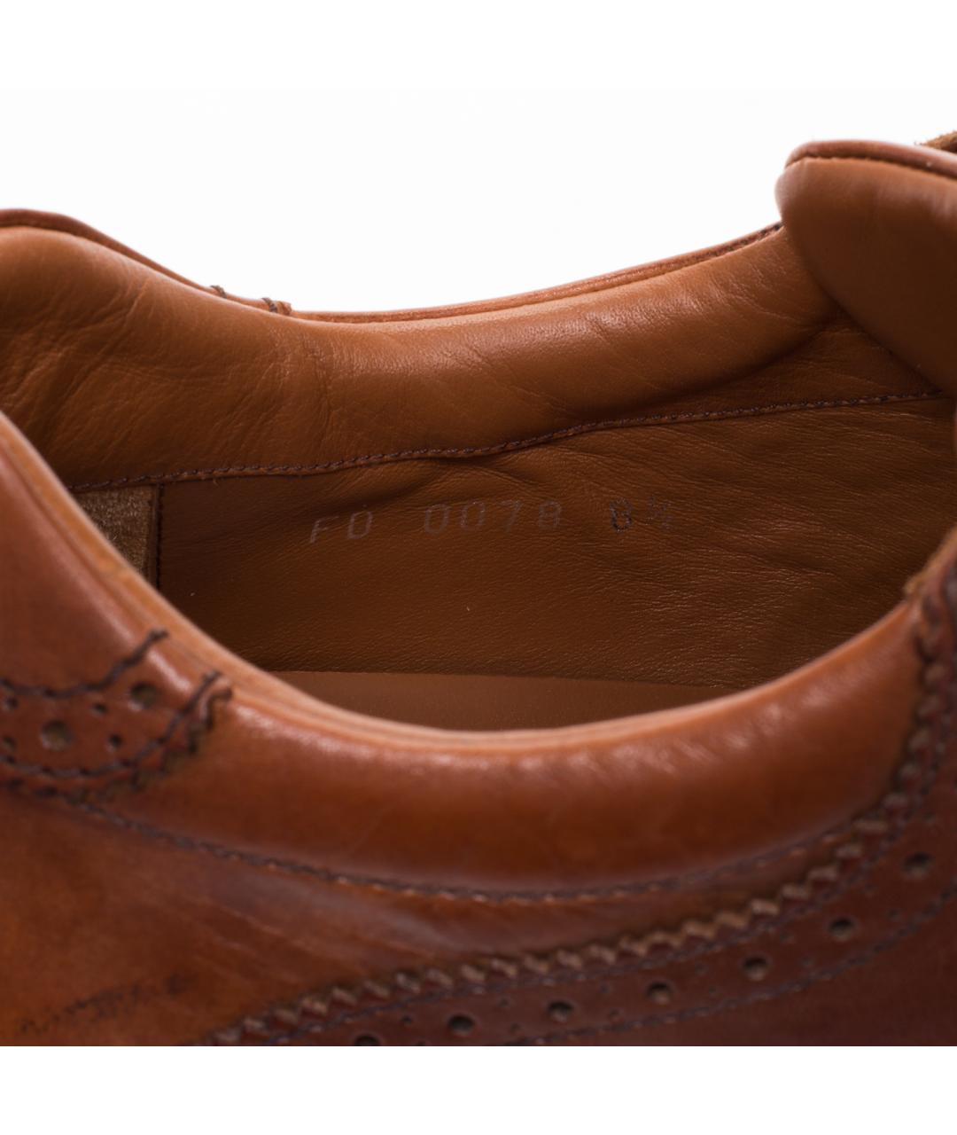 LOUIS VUITTON Коричневые кожаные низкие ботинки, фото 5