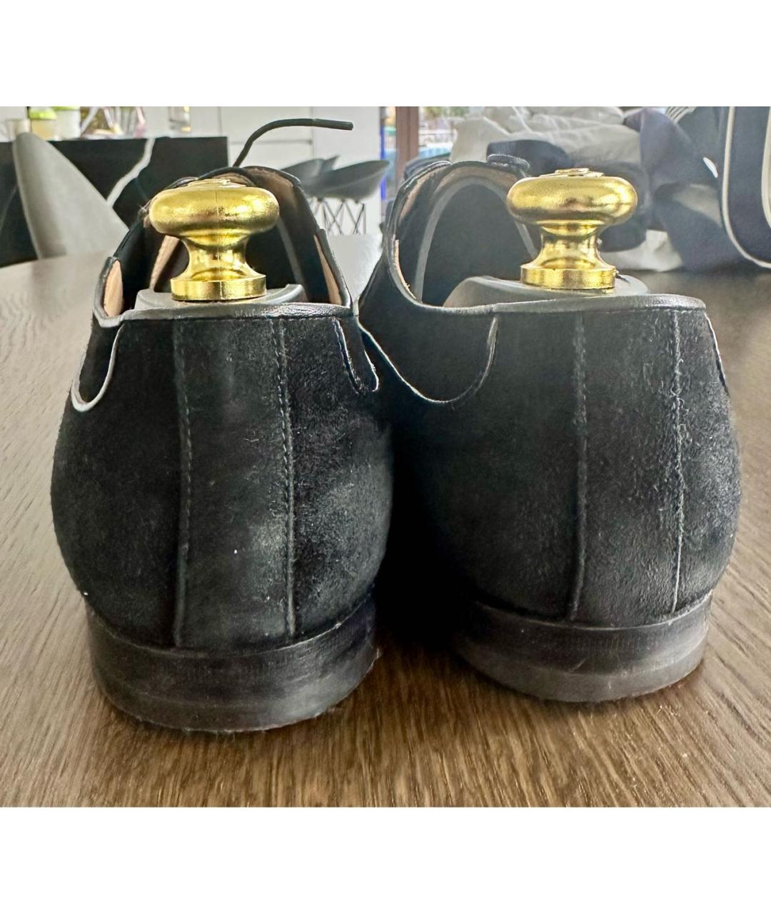 ZILLI Черные замшевые туфли, фото 4