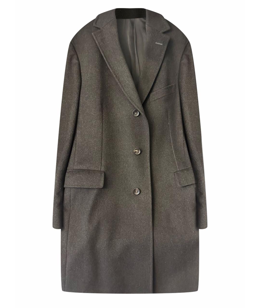 ZZEGNA Антрацитовое шерстяное пальто, фото 1