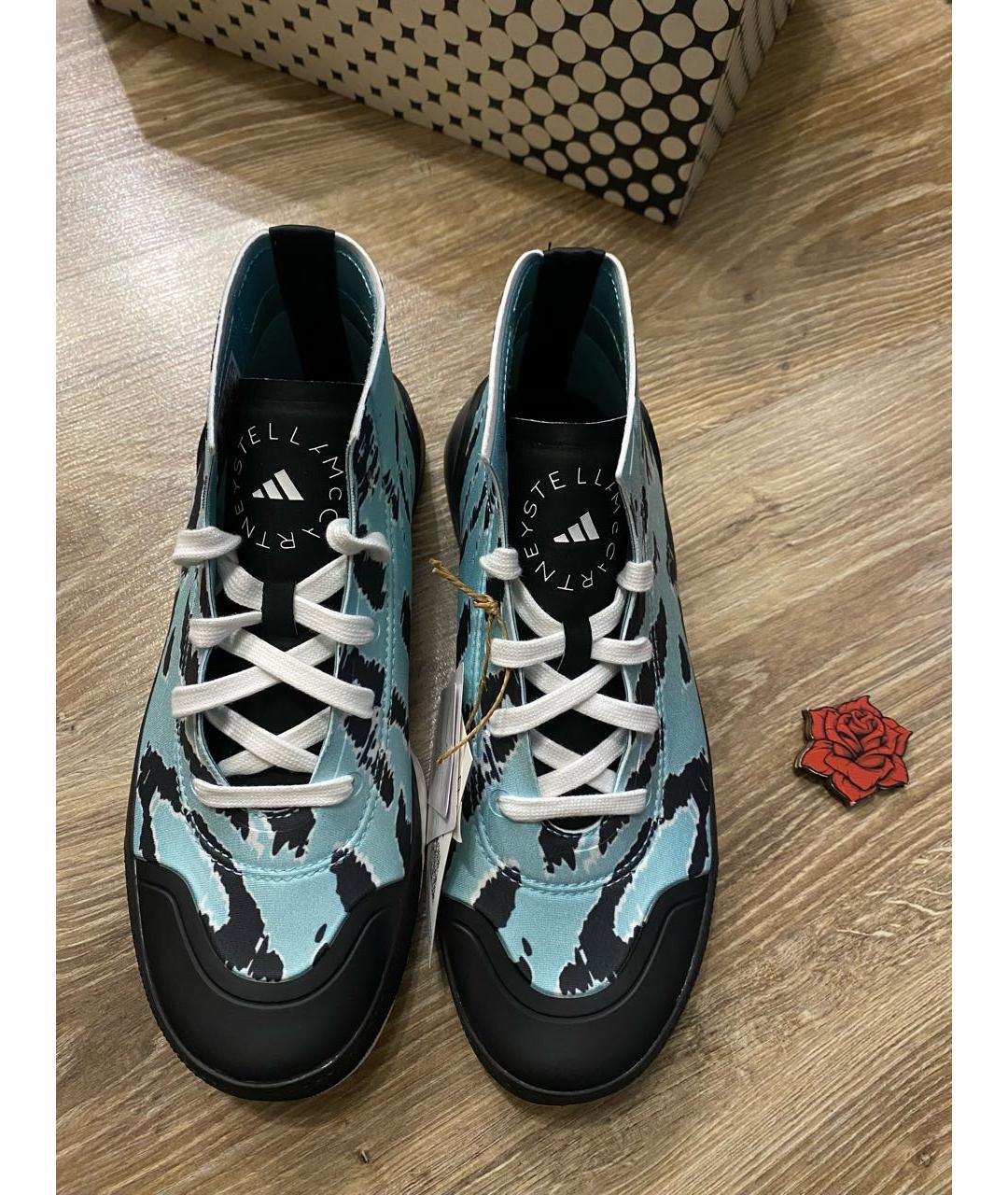 ADIDAS BY STELLA MCCARTNEY Бирюзовые синтетические кеды, фото 2