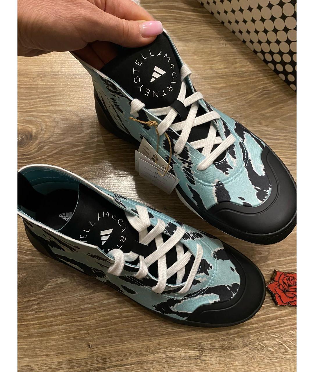 ADIDAS BY STELLA MCCARTNEY Бирюзовые синтетические кеды, фото 8