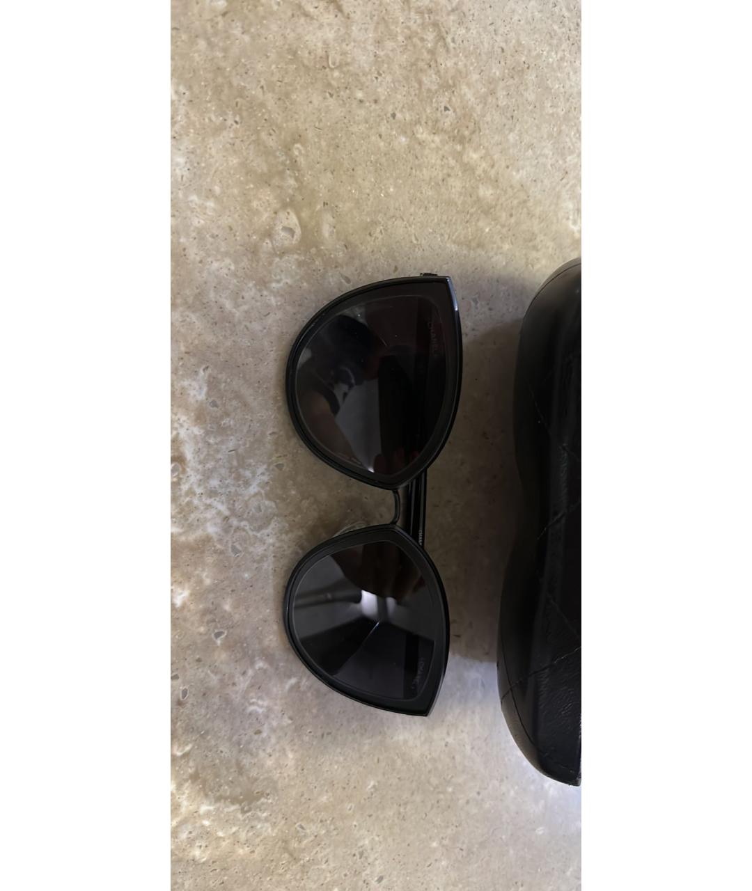 CHANEL PRE-OWNED Темно-синие солнцезащитные очки, фото 6