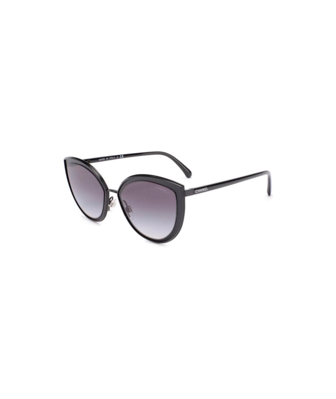 CHANEL PRE-OWNED Темно-синие солнцезащитные очки, фото 3
