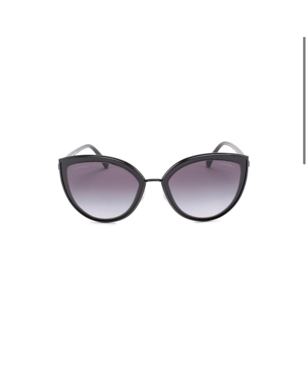 CHANEL PRE-OWNED Темно-синие солнцезащитные очки, фото 8