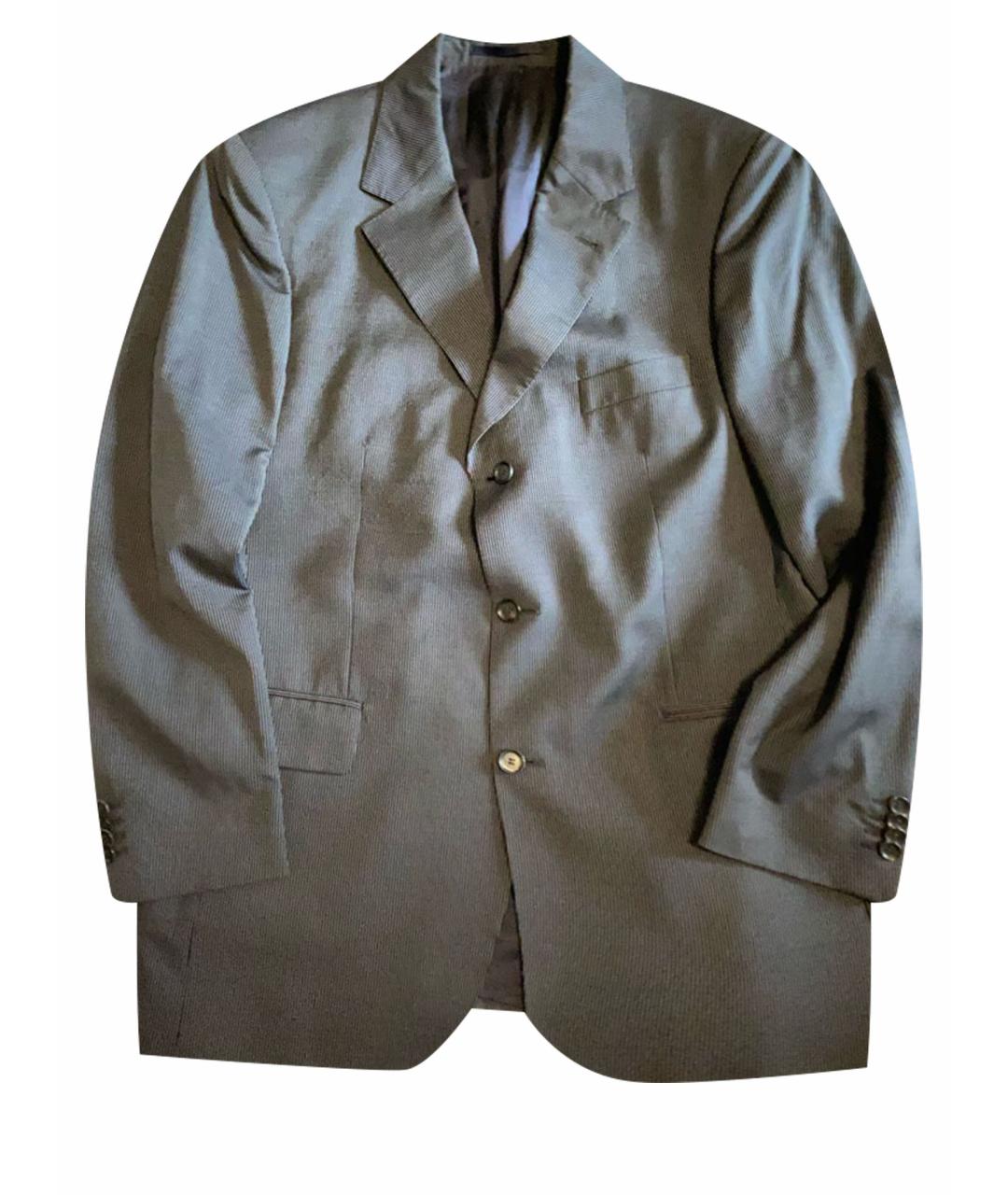 BURBERRY Темно-синий шерстяной жакет/пиджак, фото 1