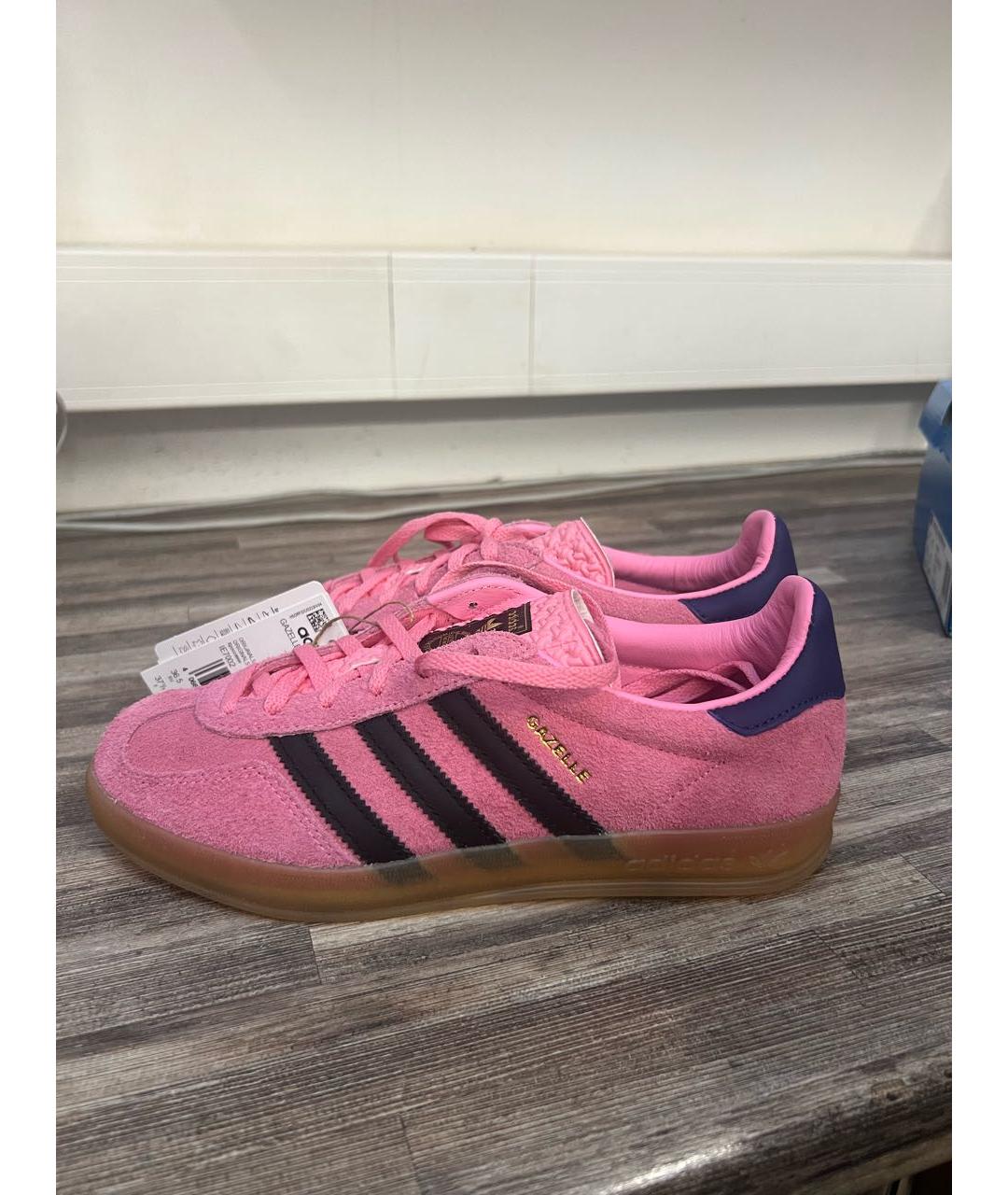 ADIDAS Розовые замшевые кеды, фото 8