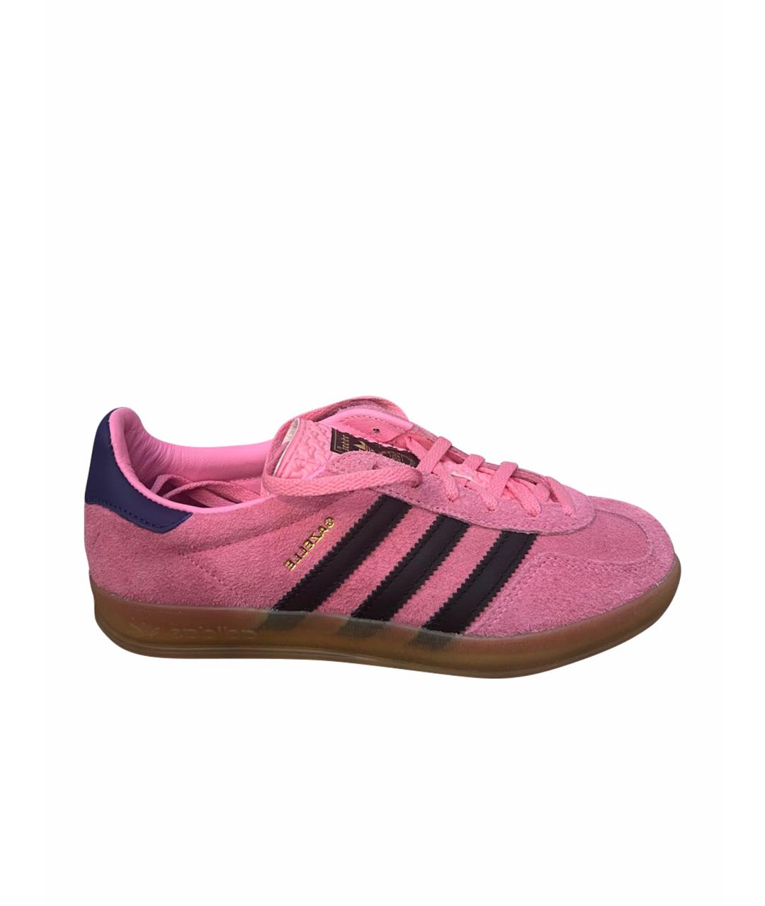 ADIDAS Розовые замшевые кеды, фото 1