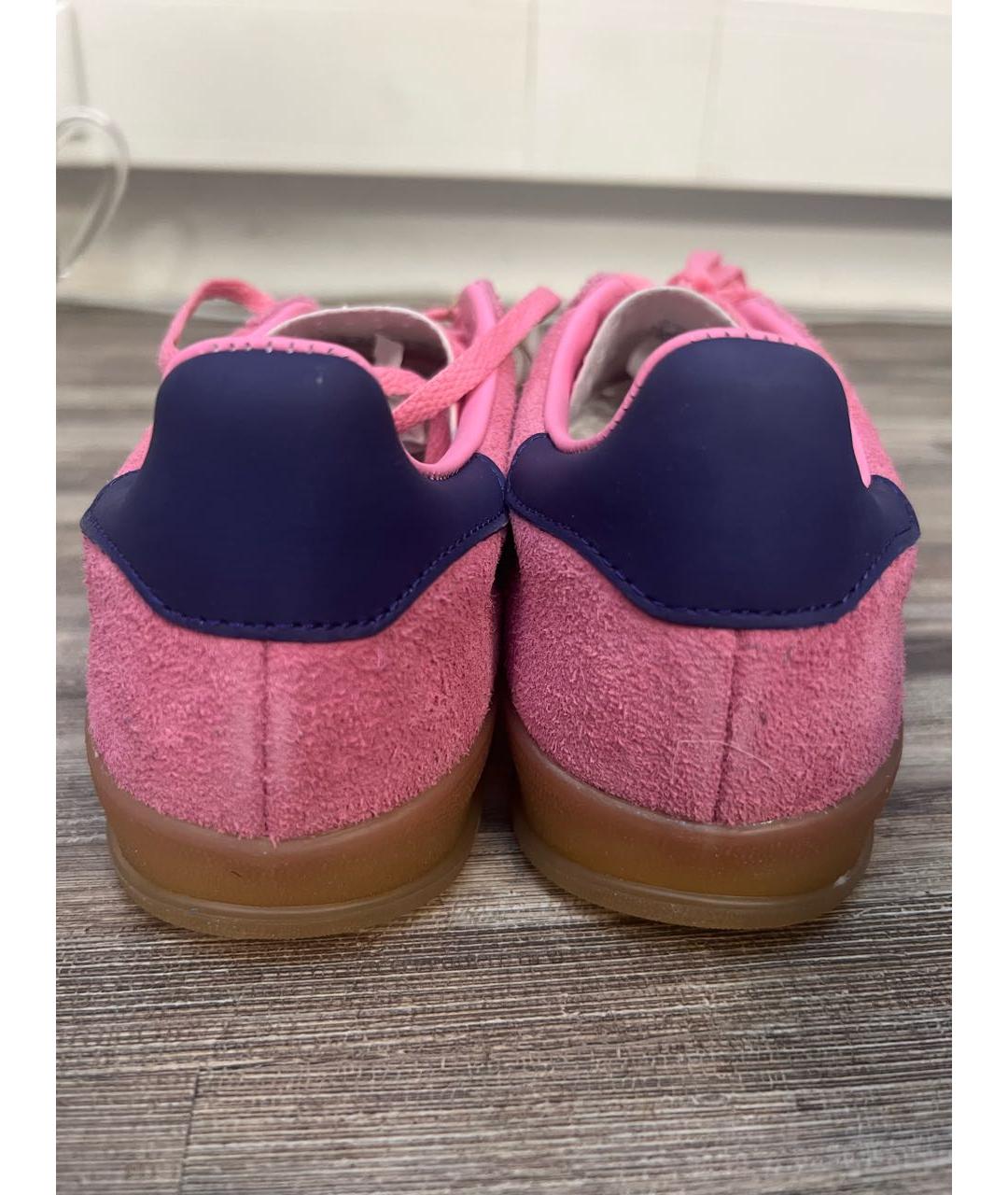 ADIDAS Розовые замшевые кеды, фото 4