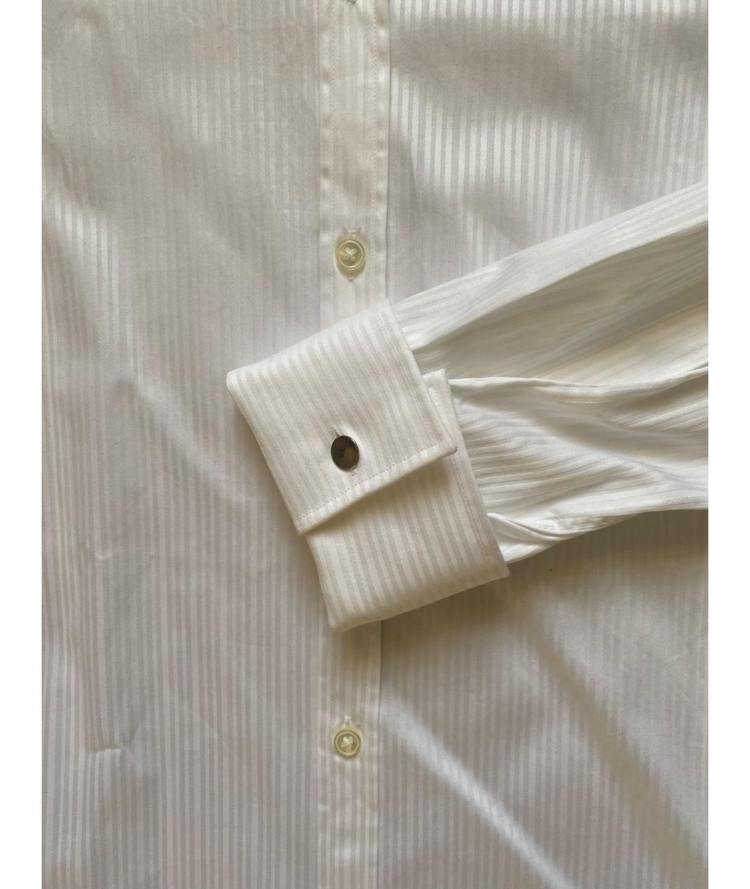 HUGO BOSS Белая хлопковая классическая рубашка, фото 4