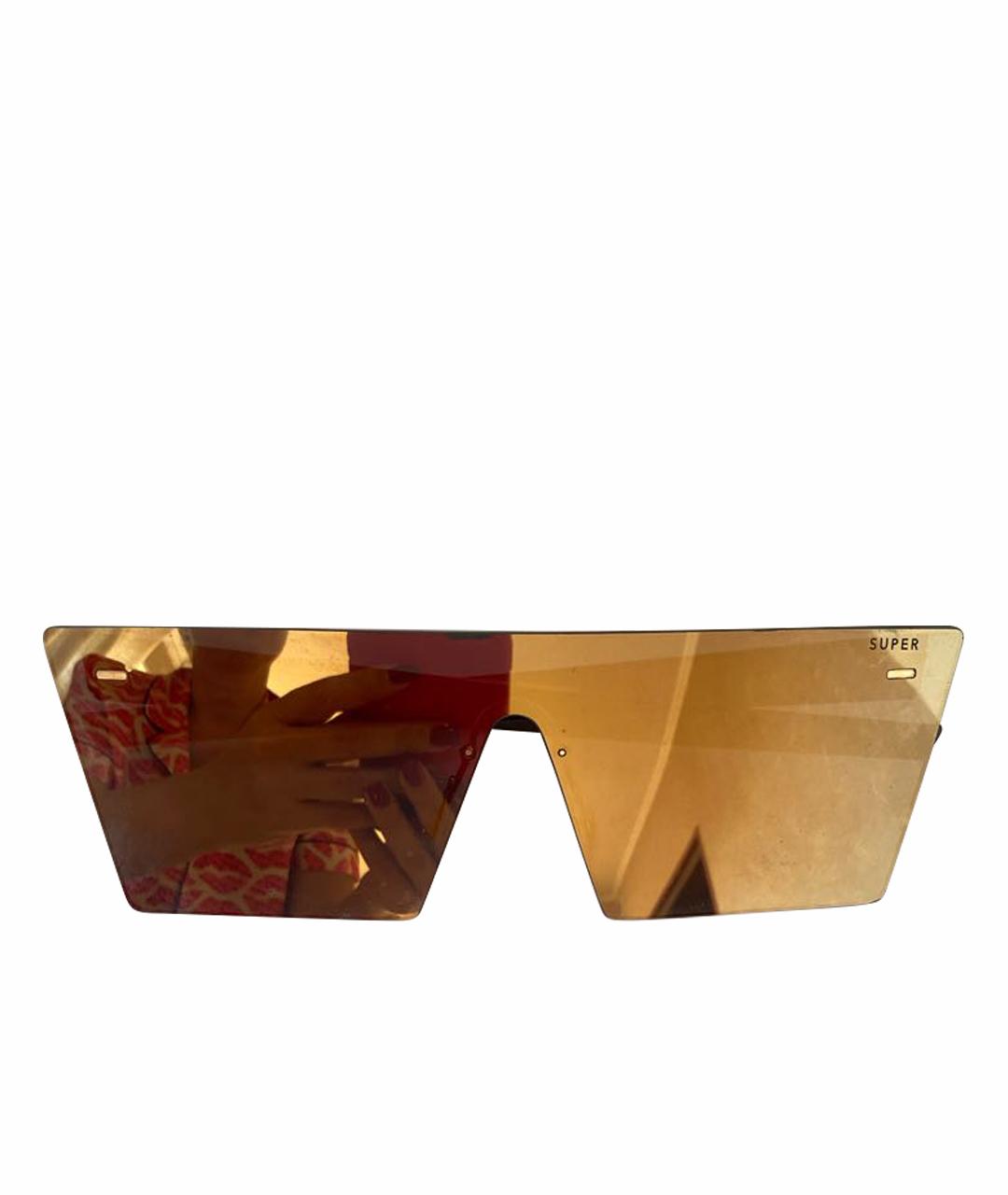 RETROSUPERFUTURE Золотые пластиковые солнцезащитные очки, фото 1