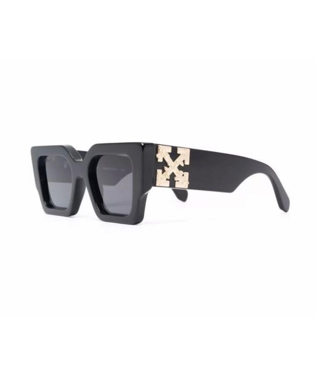 OFF-WHITE Черные пластиковые солнцезащитные очки, фото 8