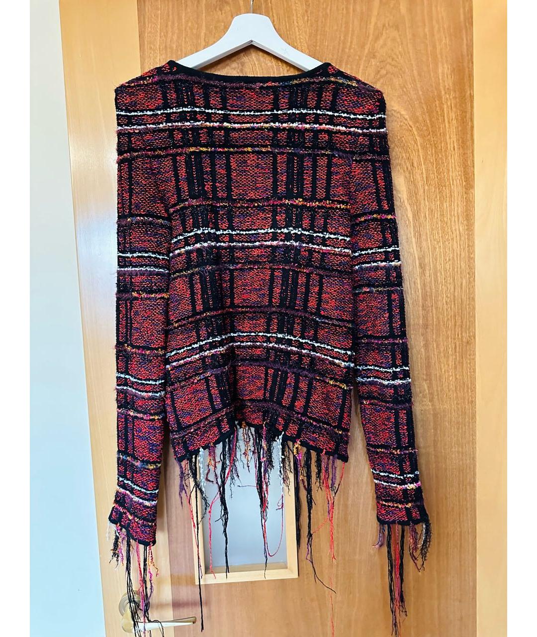 BALMAIN Бордовый полиэстеровый джемпер / свитер, фото 4