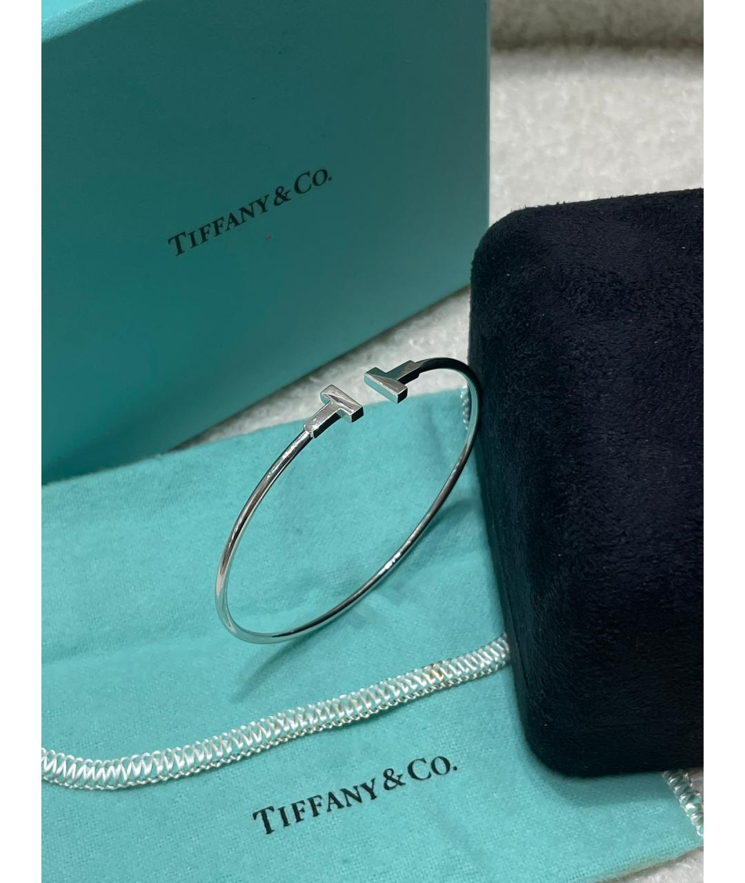 TIFFANY&CO Серебрянный браслет из белого золота, фото 4