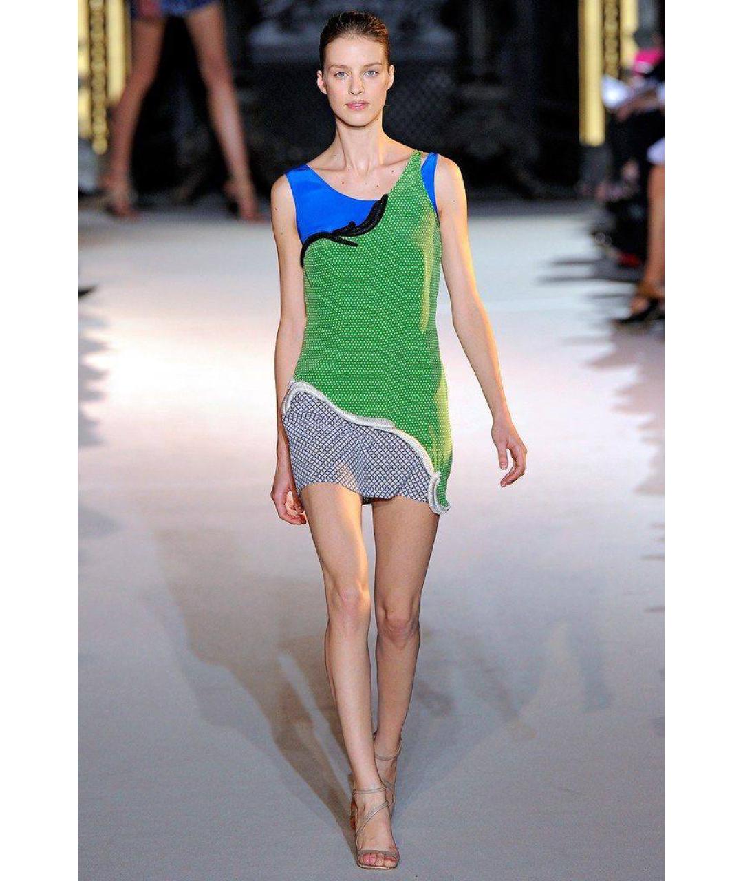 STELLA MCCARTNEY Зеленые шелковое вечернее платье, фото 8