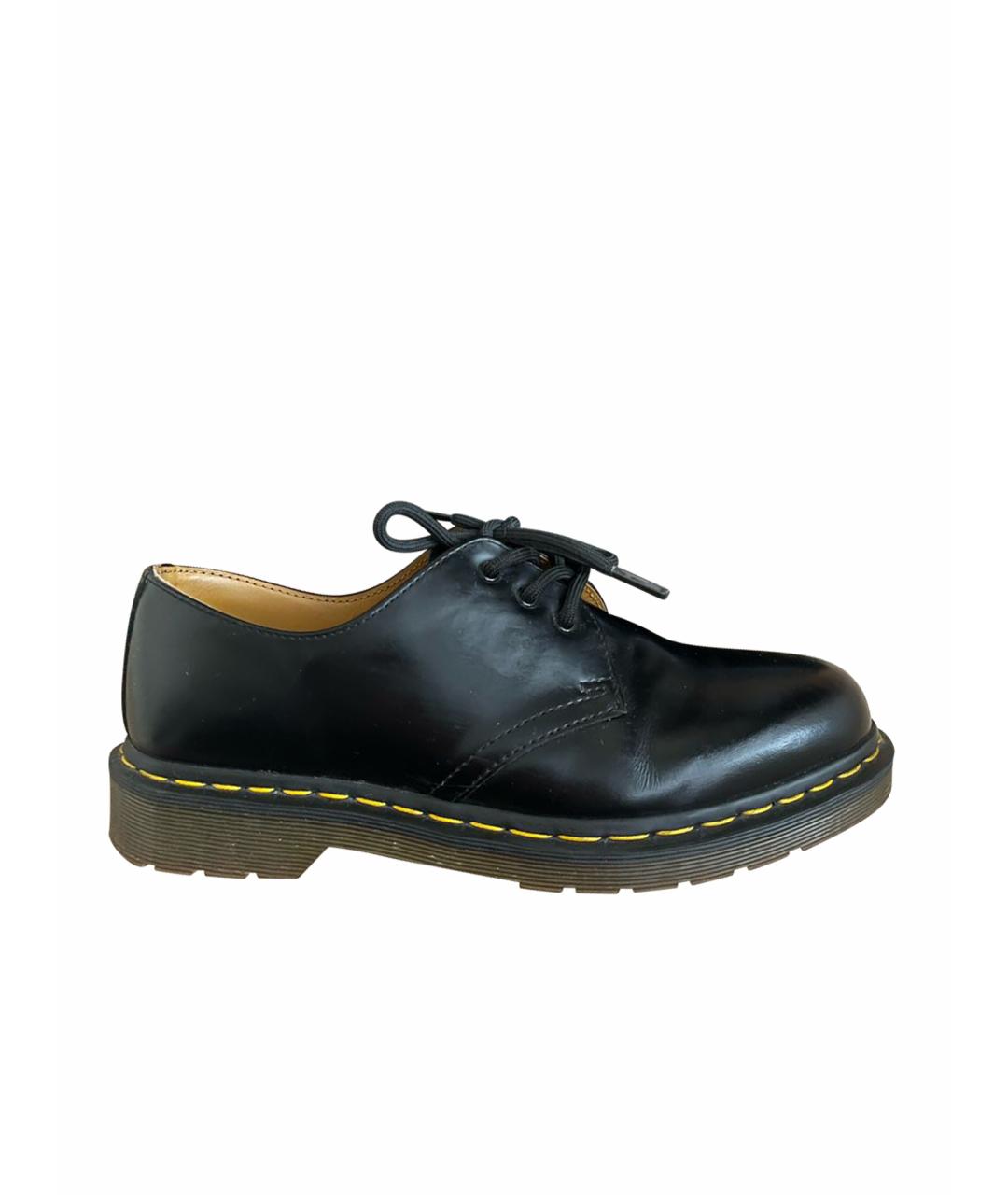 DR. MARTENS Черные кожаные ботинки, фото 1