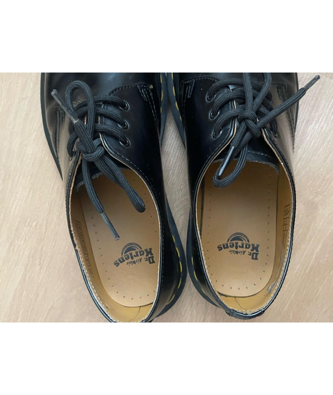DR. MARTENS Черные кожаные ботинки, фото 3