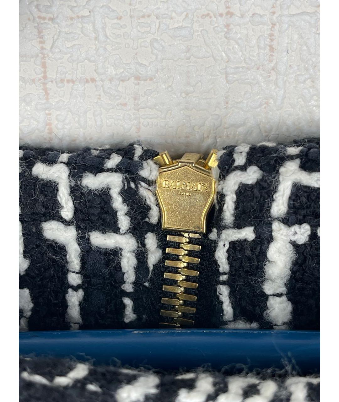 BALMAIN Черная хлопковая юбка мини, фото 5