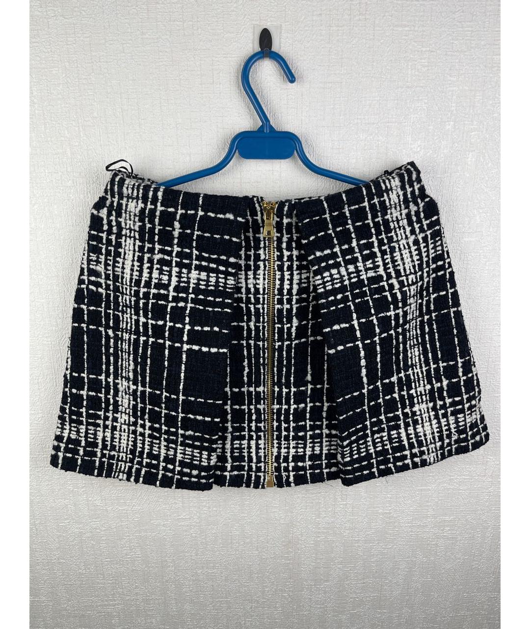BALMAIN Черная хлопковая юбка мини, фото 2