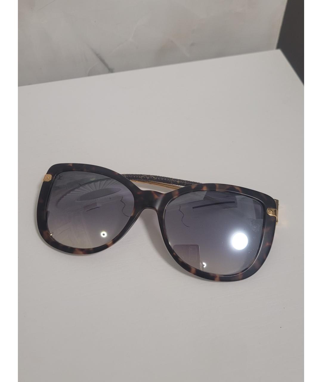 LOUIS VUITTON PRE-OWNED Золотые металлические солнцезащитные очки, фото 6