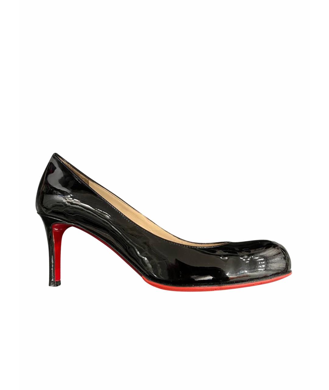 CHRISTIAN LOUBOUTIN Черные туфли из лакированной кожи, фото 1