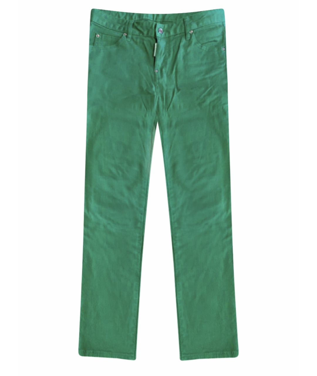 DSQUARED2 Зеленые хлопко-эластановые джинсы слим, фото 1