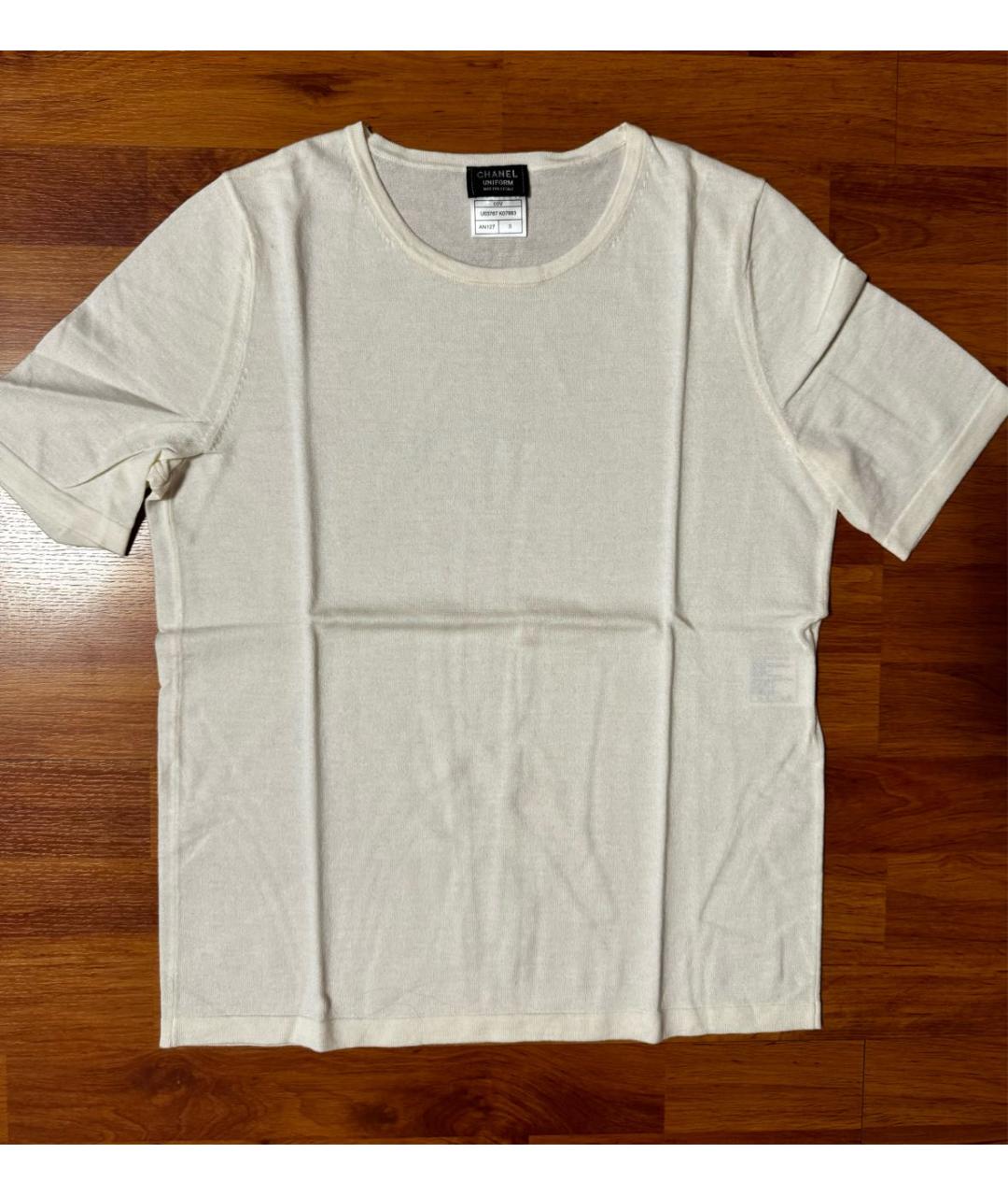 CHANEL PRE-OWNED Белый шерстяной джемпер / свитер, фото 9
