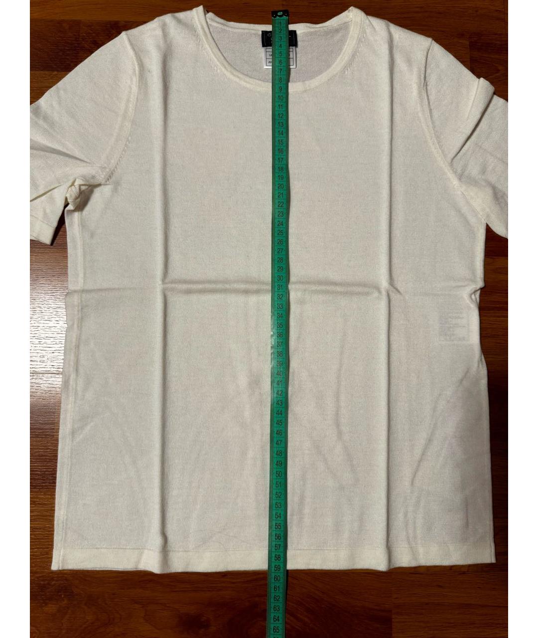 CHANEL PRE-OWNED Белый шерстяной джемпер / свитер, фото 4