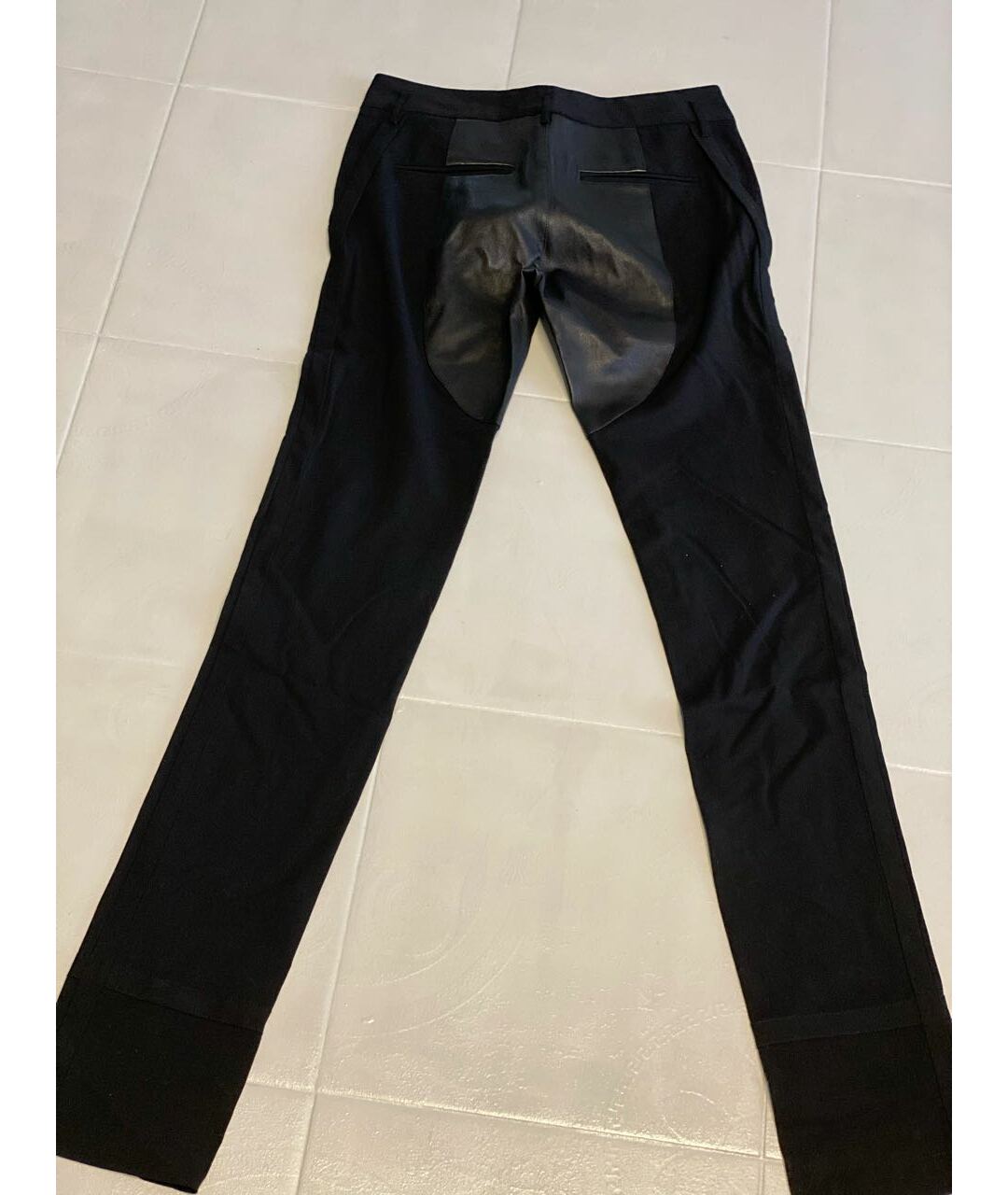 JOHN GALLIANO Черные шерстяные брюки узкие, фото 2