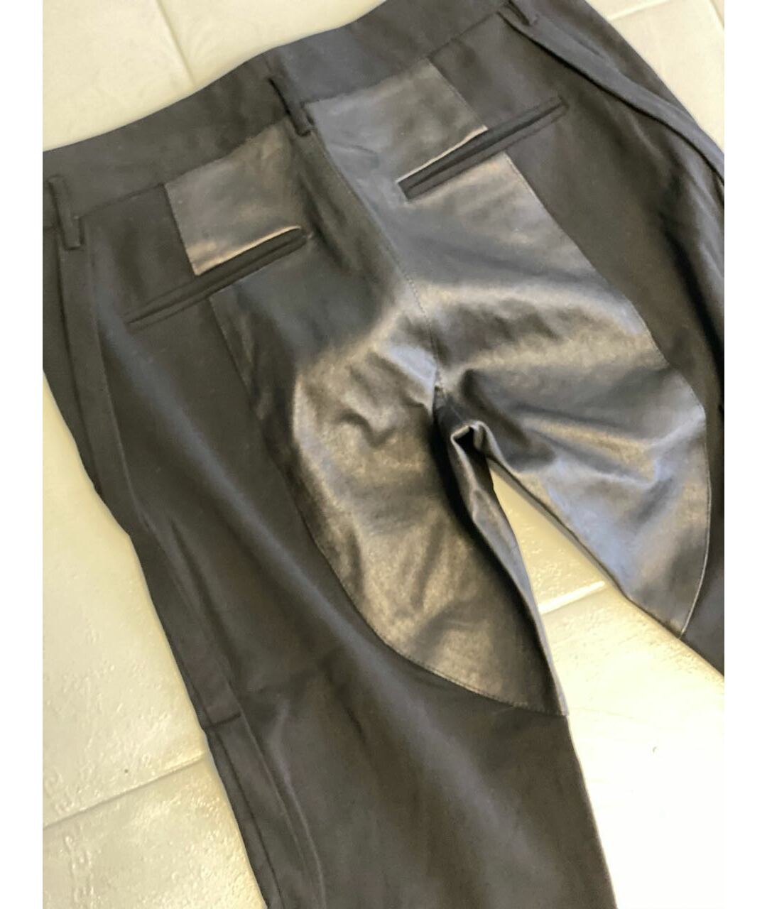 JOHN GALLIANO Черные шерстяные брюки узкие, фото 3
