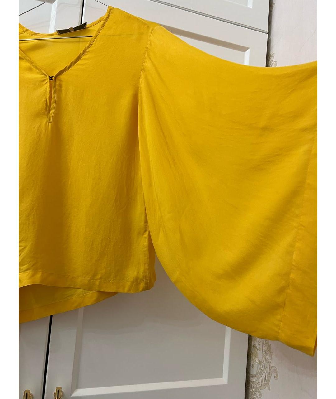 ALEXANDER TEREKHOV Желтая шелковая блузы, фото 2