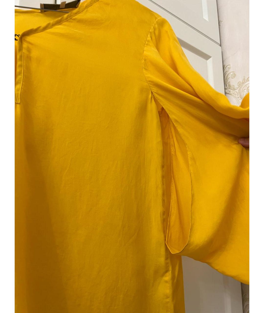 ALEXANDER TEREKHOV Желтая шелковая блузы, фото 3